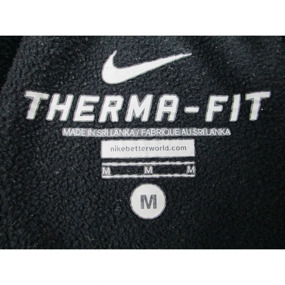 Nike Sweat Pants Womens M Livestrong Black Pink Therma-Fit Fleece Running Active